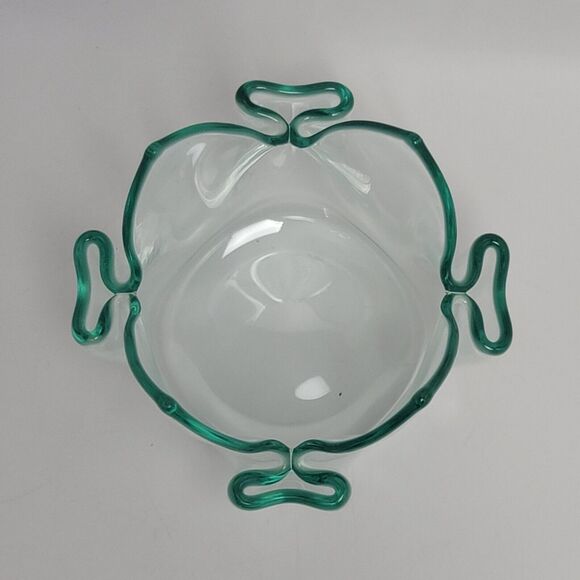 Plexiglass Handkerchief Vase Lucite Acrylic Mid Century Modern Glass Ruffled - Picture 2 of 11